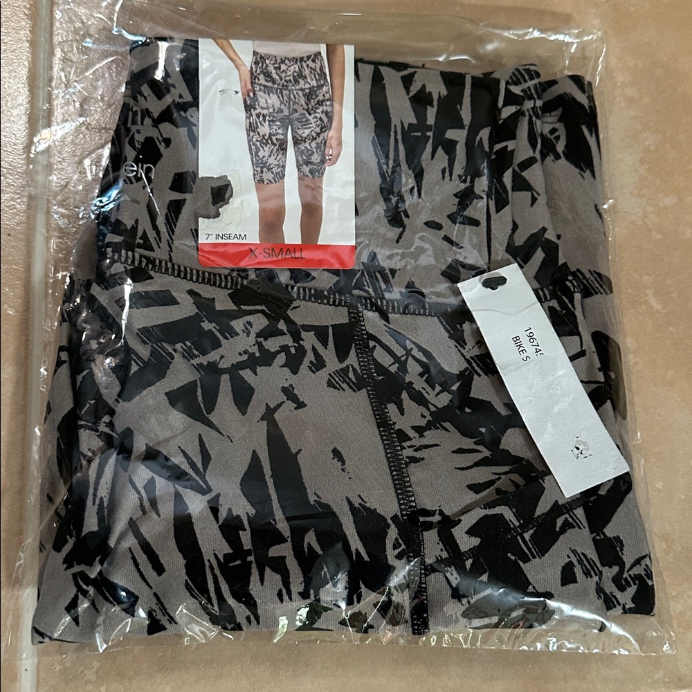 Calvin Klein Black and Gray Women's Bike Shorts